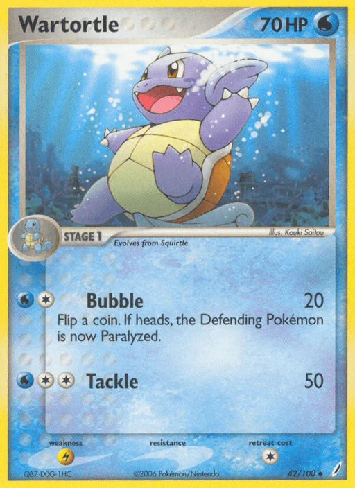 Wartortle (42/100) [EX: Crystal Guardians] - for just $1.40! 