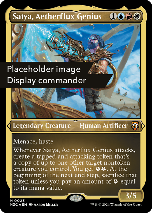 Satya, Aetherflux Genius (M3C-150) - Modern Horizons 3 Commander Foil - for just $0.05! 