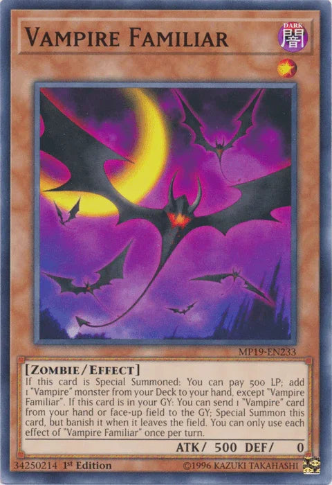 Vampire Familiar [MP19-EN233] Common - for just $0.20! 