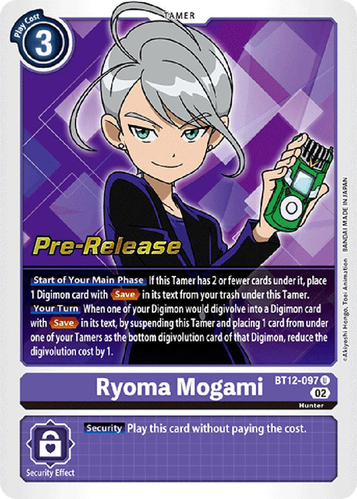 Ryoma Mogami [BT12-097] [Across Time Pre-Release Cards] - Just $0.20! Shop now at Retro Gaming of Denver