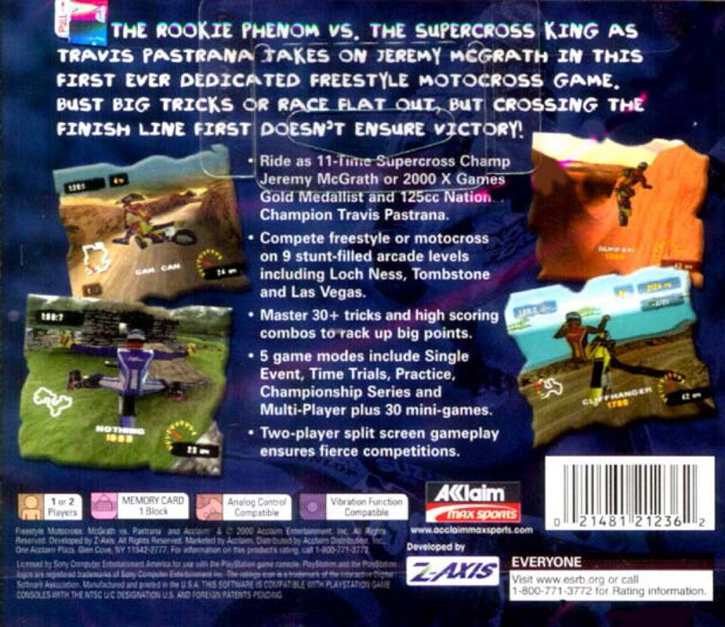 Freestyle Motorcross: McGrath vs. Pastrana – PlayStation 1 (PS1) - for just $4.99! 