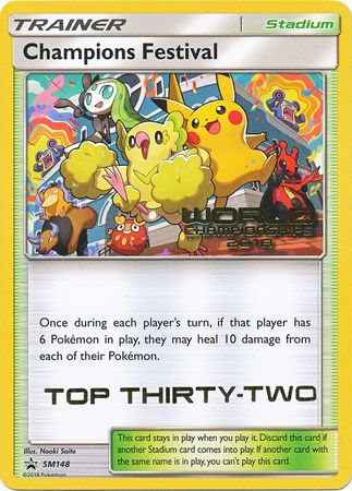 Champions Festival (SM148) (2018 Top Thirty Two) [Sun & Moon: Black Star Promos] - Just $293.35! Shop now at Retro Gaming of Denver