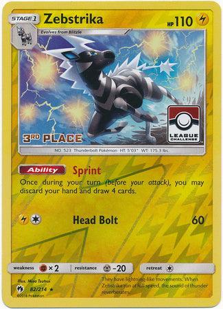 Zebstrika (82/214) (League Promo 3rd Place) [Sun & Moon: Lost Thunder] - for just $1.15! 