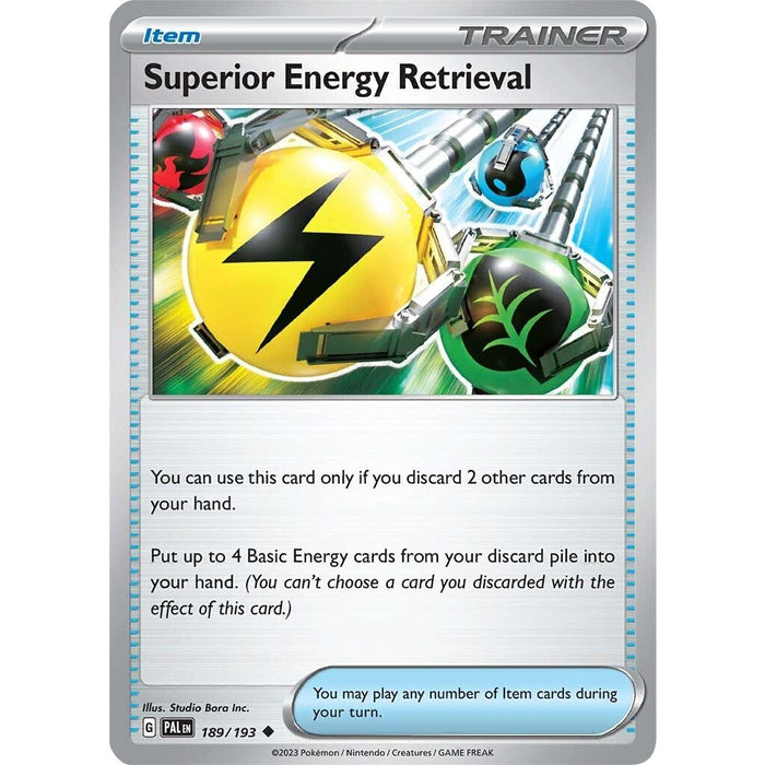 Superior Energy Retrieval (189/193) [Scarlet & Violet: Paldea Evolved] - Just $0.25! Shop now at Retro Gaming of Denver