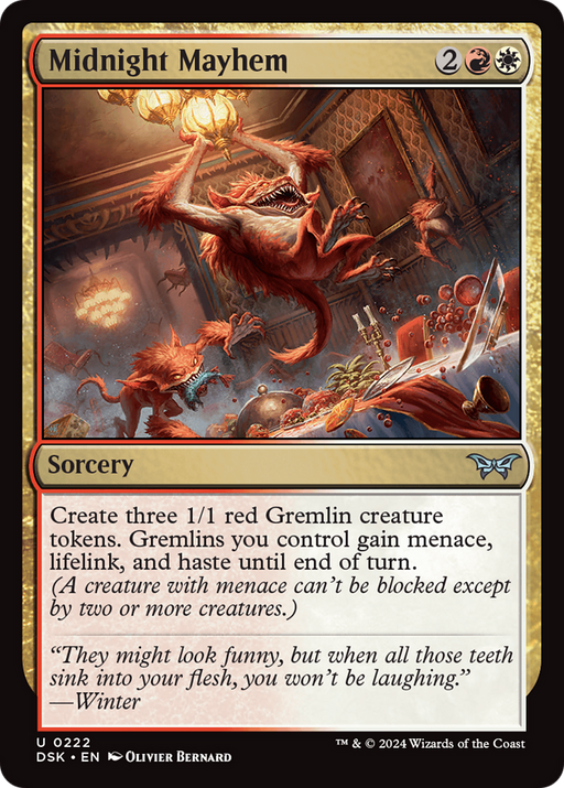 Midnight Mayhem (DSK-222) - Duskmourn: House of Horror - for just $0.02! 