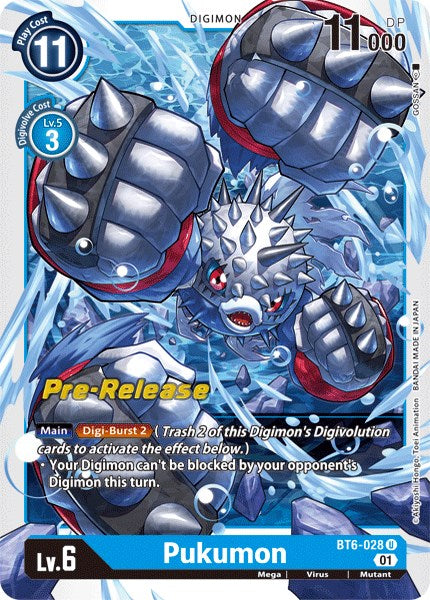 Pukumon [BT6-028] [Double Diamond Pre-Release Cards] - Just $0.09! Shop now at Retro Gaming of Denver