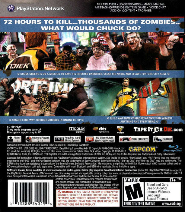 Dead Rising 2 [Greatest Hits] – PlayStation 3 (PS3) - for just $0! 