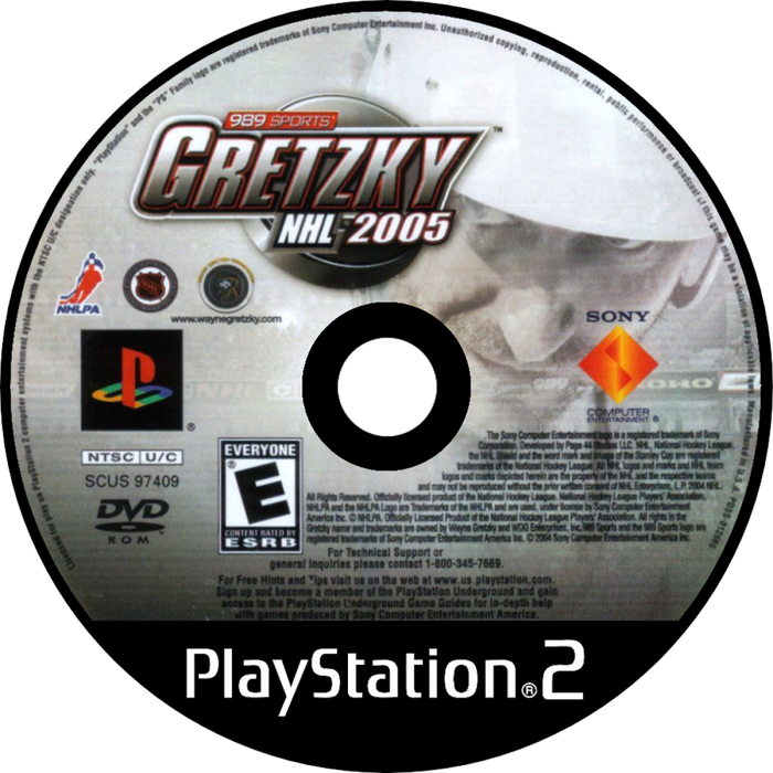 Gretzky NHL 2005 – PlayStation 2 (PS2) - for just $3.99! 