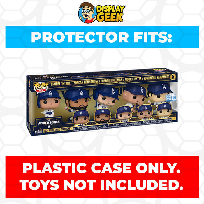 Pop Protector for Funko Pop 5 Pack Los Angeles Dodgers 2024 World Series Champions Box - for just $16.99! 