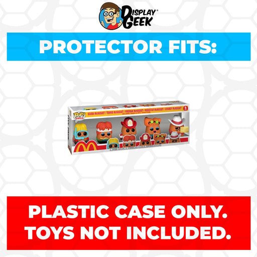 Pop Protector for 5 Pack McDonald's McNuggets Buddies Funko Pop - for just $15.99! 
