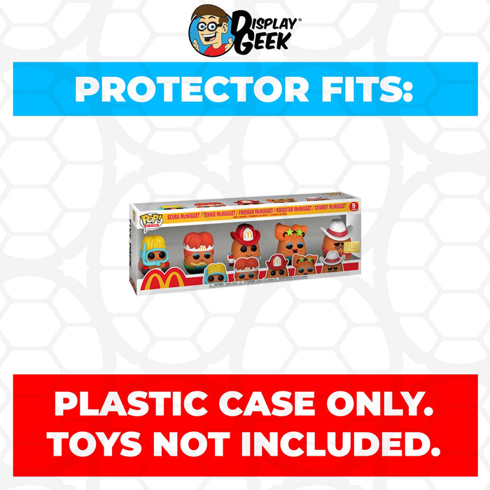 Pop Protector for 5 Pack McDonald's McNuggets Buddies Funko Pop - for just $15.99! 