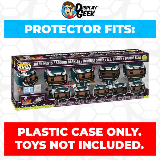 Pop Protector for 5 Pack Philadelphia Eagles 2025 NFL Champions Funko Pop - for just $15.99! 