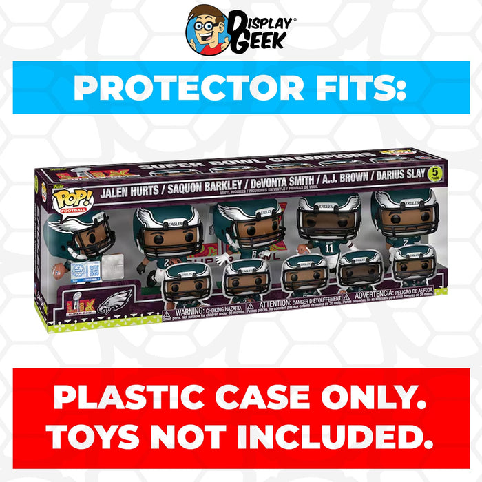 Pop Protector for 5 Pack Philadelphia Eagles 2025 NFL Champions Funko Pop - for just $15.99! 