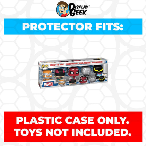 Pop Protector for 5 Pack Prodigy, Hornet, Prince of Arachine, Spider-Armor Funko - Just $15.99! Shop now at Retro Gaming of Denver