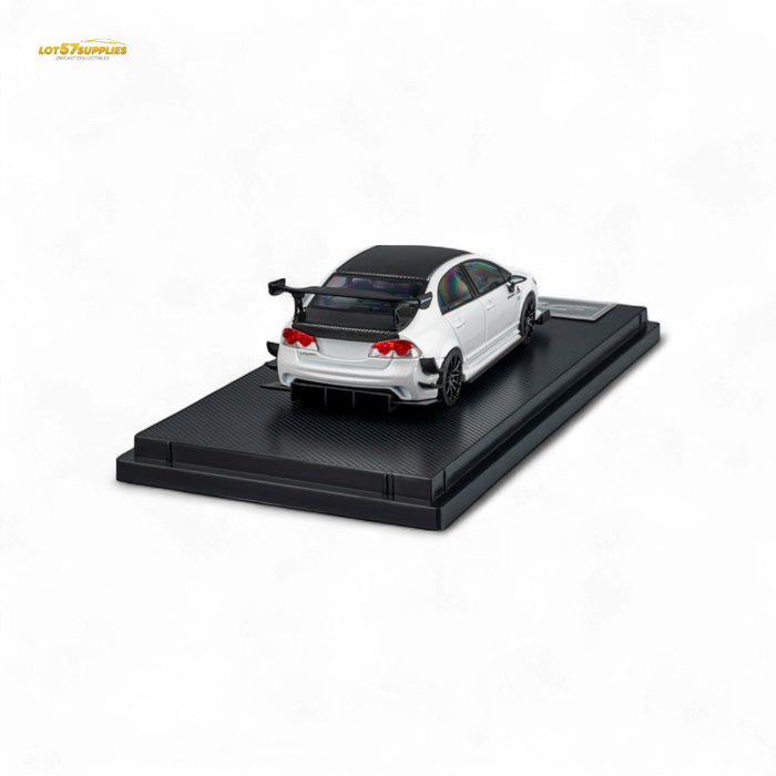 Microturbo Honda Civic Type R FD2 Spoon Sports Metallic White 1:64 - for just $39.99! 