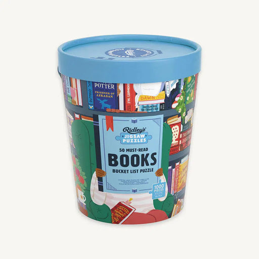 50 Must-Read Books Bucket List 1000 Piece Jigsaw Puzzle Ridley - for just $21.99! 