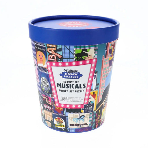 50 Must-See Musicals Bucket List 1000 Piece Jigsaw Puzzle Ridley - for just $21.99! 