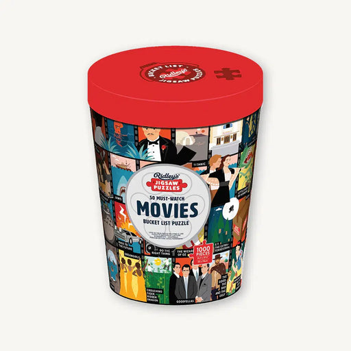 50 Must-Watch Movies Bucket List 1000 Piece Jigsaw Puzzle Ridley - for just $21.99! 