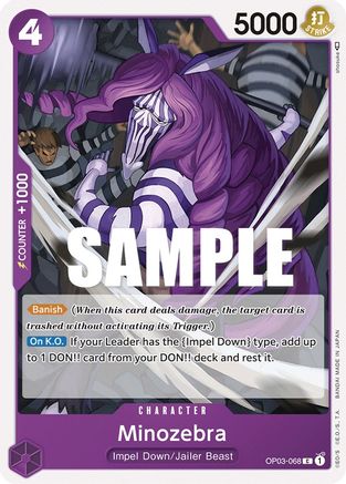 Minozebra (OP03-068) - Pillars of Strength - for just $0.08! 