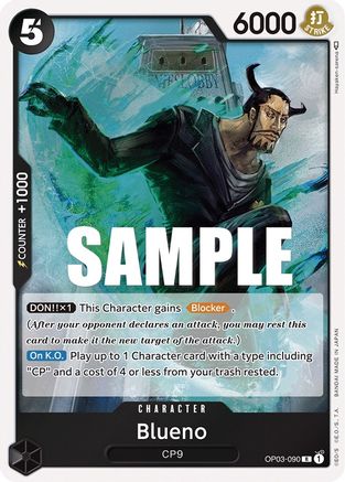 Blueno (OP03-090) - Pillars of Strength Foil - for just $0.08! 