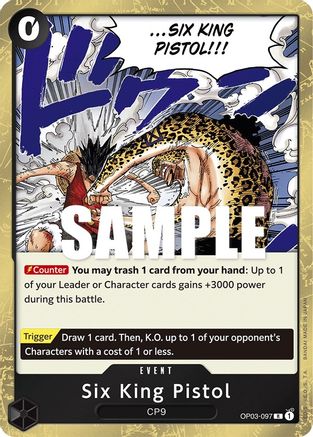Six King Pistol (OP03-097) - Pillars of Strength Foil - for just $0.13! 