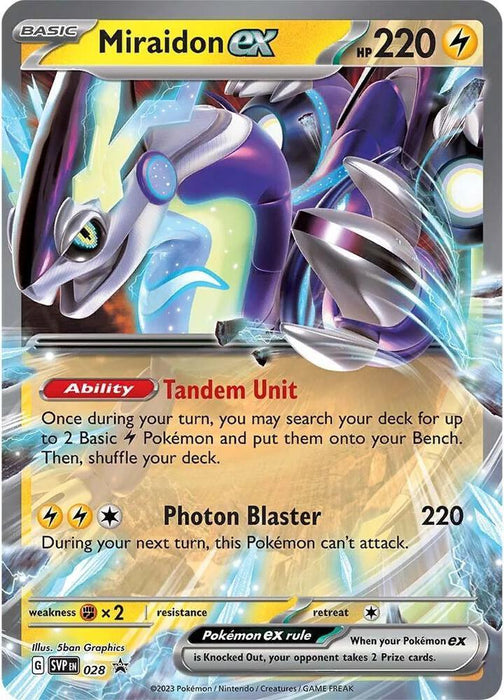 Miraidon ex (028) [Scarlet & Violet: Black Star Promos] - for just $0.35! 