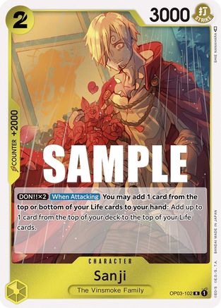 Sanji (OP03-102) - Pillars of Strength Foil - for just $0.20! 