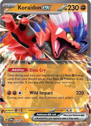 Koraidon ex 029 - SV Scarlet & Violet Promo Cards Holofoil - for just $0.38! 