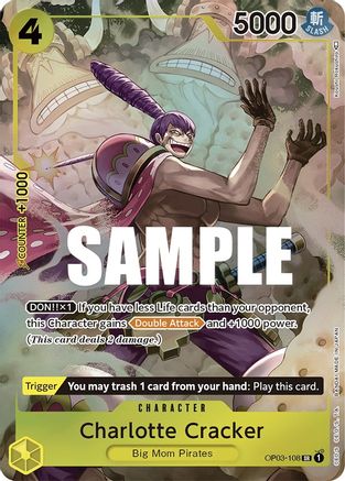Charlotte Cracker (Alternate Art) (OP03-108) - Pillars of Strength Foil - for just $1.75! 