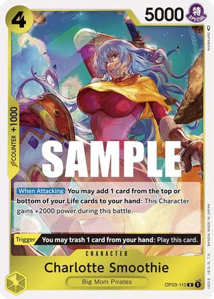 Charlotte Smoothie (OP03-110) - Pillars of Strength Foil - for just $0.08! 