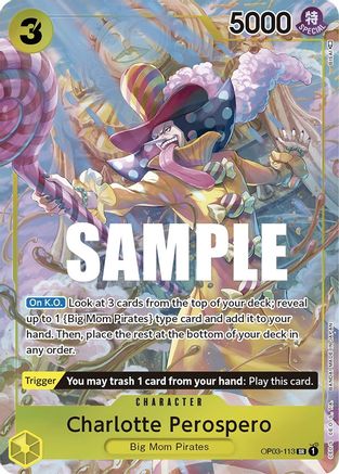 Charlotte Perospero (Alternate Art) (OP03-113) - Pillars of Strength Foil - for just $1.68! 