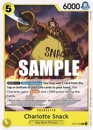 Charlotte Snack (ST07-004) - Starter Deck 7: Big Mom Pirates - for just $0.05! 