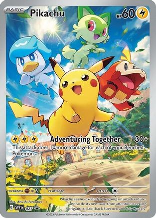 Pikachu 027 - SV Scarlet & Violet Promo Cards Holofoil - for just $8.79! 