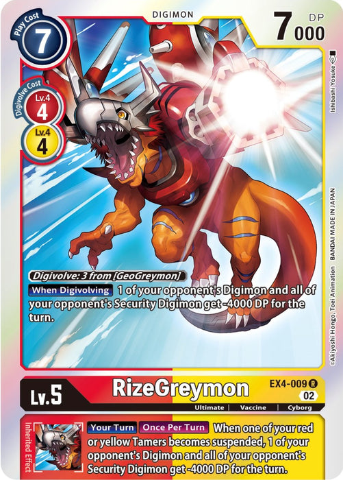 RizeGreymon [EX4-009] [Alternative Being Booster] - Just $0.09! Shop now at Retro Gaming of Denver