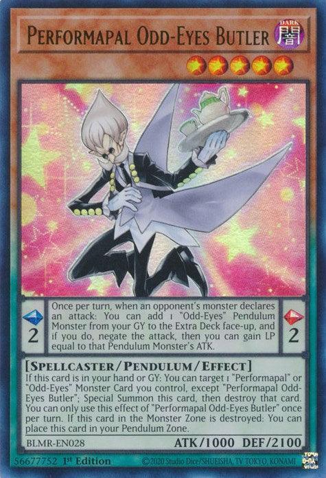 Performapal Odd-Eyes Butler [BLMR-EN028] Ultra Rare - for just $0.10! 