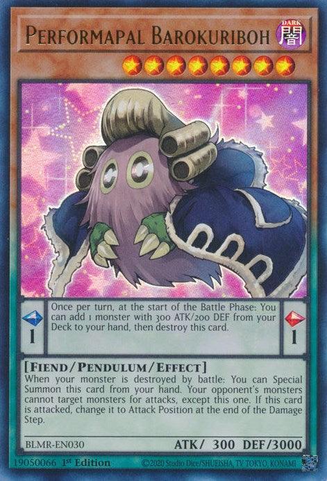 Performapal Barokuriboh [BLMR-EN030] Ultra Rare - for just $0.10! 