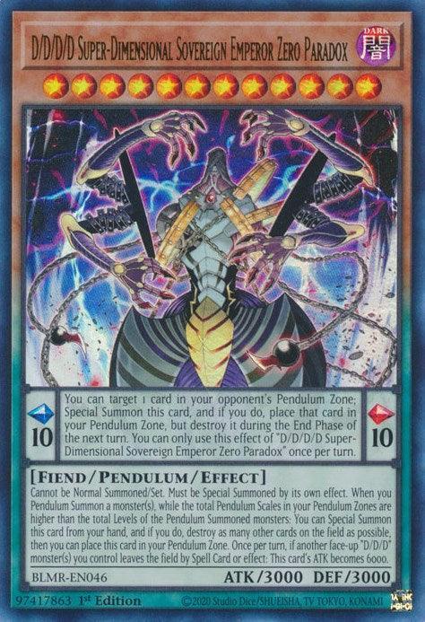 D/D/D/D Super-Dimensional Sovereign Emperor Zero Paradox [BLMR-EN046] Ultra Rare - for just $0.10! 