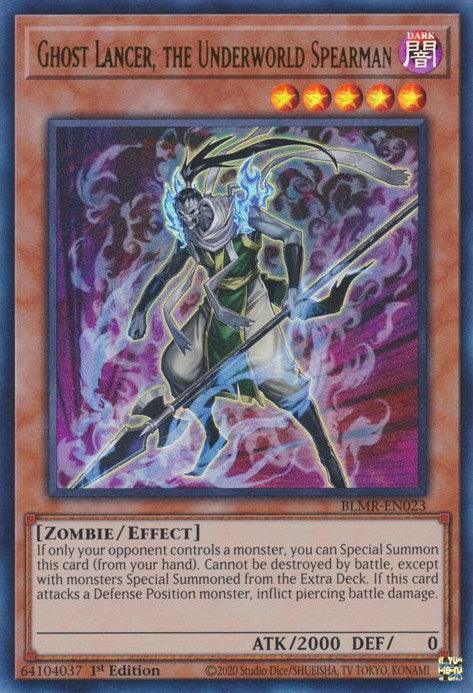 Ghost Lancer, the Underworld Spearman [BLMR-EN023] Ultra Rare - for just $0.10! 