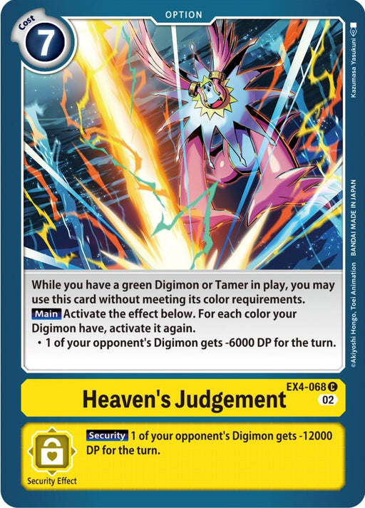 Heaven's Judgement [EX4-068] [Alternative Being Booster] - Just $0.35! Shop now at Retro Gaming of Denver