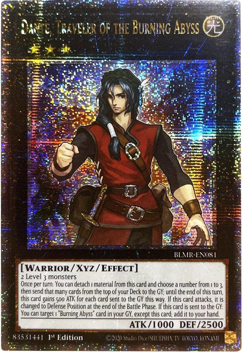 Dante, Traveler of the Burning Abyss [BLMR-EN081] Quarter Century Secret Rare - for just $21.75! 