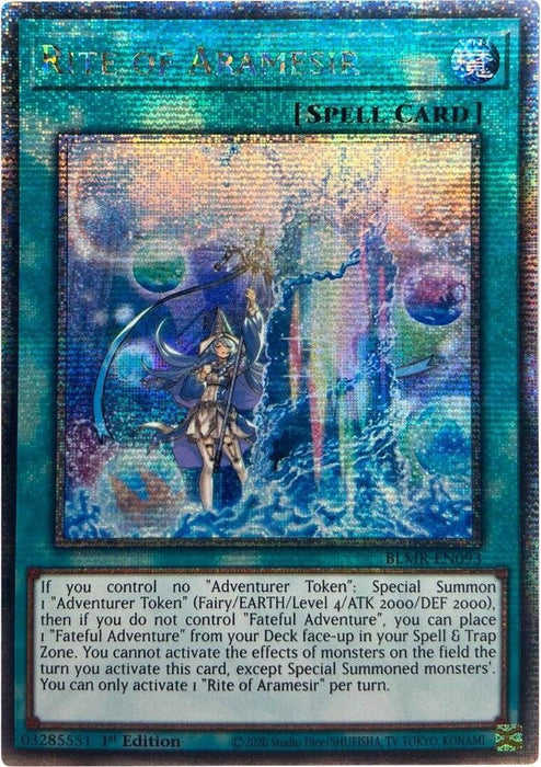 Rite of Aramesir [BLMR-EN093] Quarter Century Secret Rare - for just $13.05! 