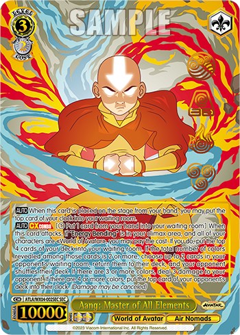 Aang: Master of All Elements (SEC) (ATLA/WX04-002SEC SEC) - Avatar: The Last Airbender - for just $255! 