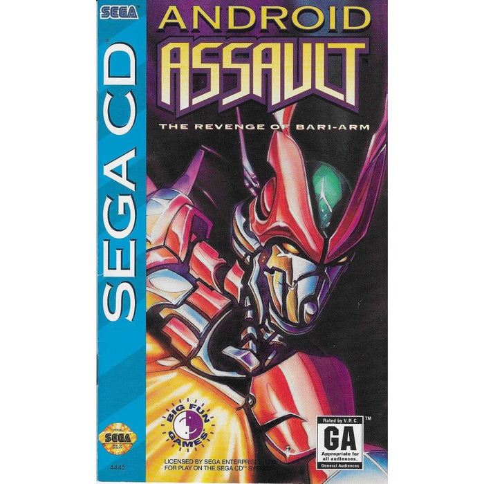 Android Assault: The Revenge of Bari-Arm (Sega CD) - Premium Video Games - Just $0! Shop now at Retro Gaming of Denver