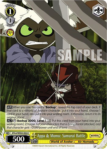 Appa & Momo: Samurai Battle (ATLA/WX04-006 U) - Avatar: The Last Airbender - for just $0.04! 
