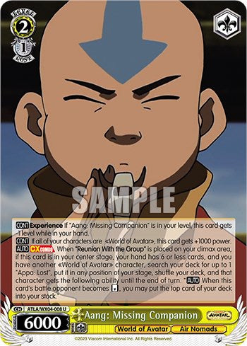 Aang: Missing Companion (ATLA/WX04-008 U) - Avatar: The Last Airbender - for just $0.04! 