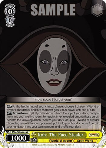 Koh: The Face Stealer (ATLA/WX04-010 C) - Avatar: The Last Airbender - for just $0.04! 