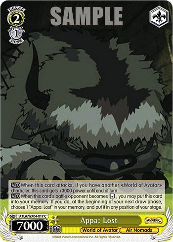 Appa: Lost (ATLA/WX04-017 C) - Avatar: The Last Airbender - for just $0.02! 