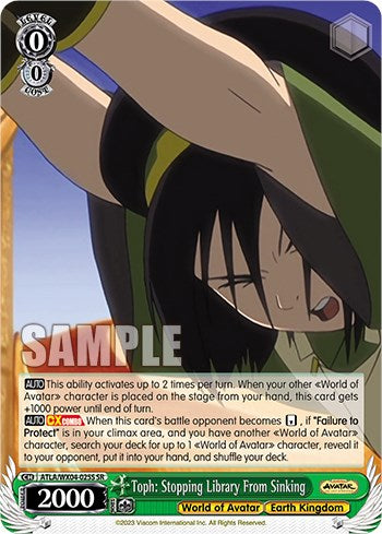 Toph: Stopping Library From Sinking (SR) (ATLA/WX04-025S SR) - Avatar: The Last Airbender - for just $0.37! 