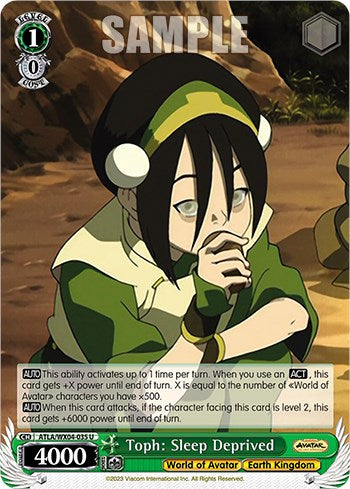 Toph: Sleep Deprived (ATLA/WX04-035 U) - Avatar: The Last Airbender - for just $0.02! 