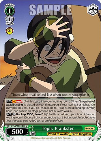 Toph: Prankster (ATLA/WX04-036 U) - Avatar: The Last Airbender - for just $0.05! 